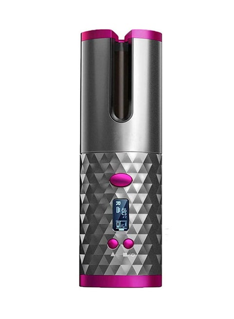 Rechargeable Automatic Hair Curler Grey/Pink