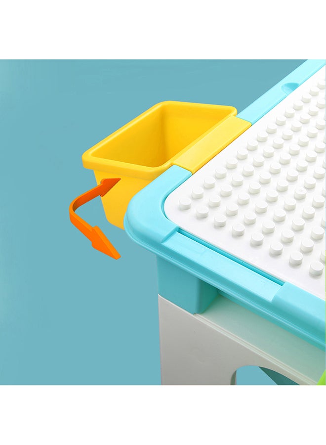 Little Story - 3In1 Activity And Block Table, Toys Table, 69 Blocks Lego Compatible, Study Table, Water Play Table, Sand Table, Multipurpose Table,Boys Girl Kids Furniture, Sensory Play, Homeschooling, 69 Blocks, 3Years 69 - Image 1