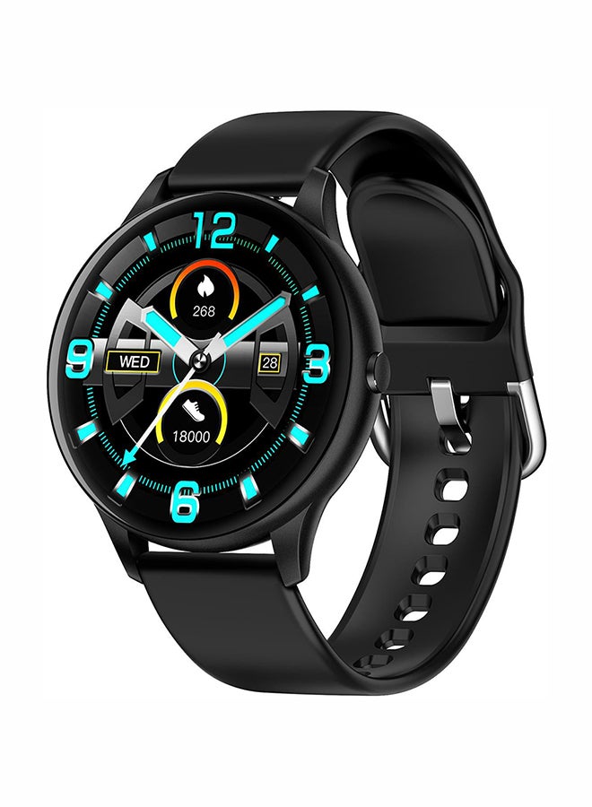 Lemonda - Full Touch K21 Waterproof Round Smart Watch Black - Image 1