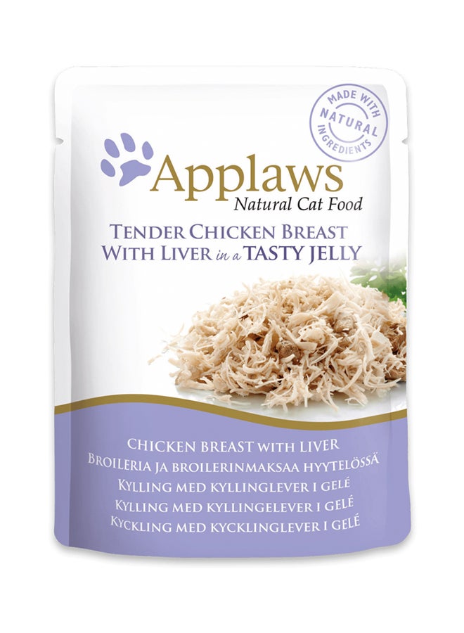 Applaws Cat Pouch Tender Chicken Breast With Liver In Tasty Jelly 70grams