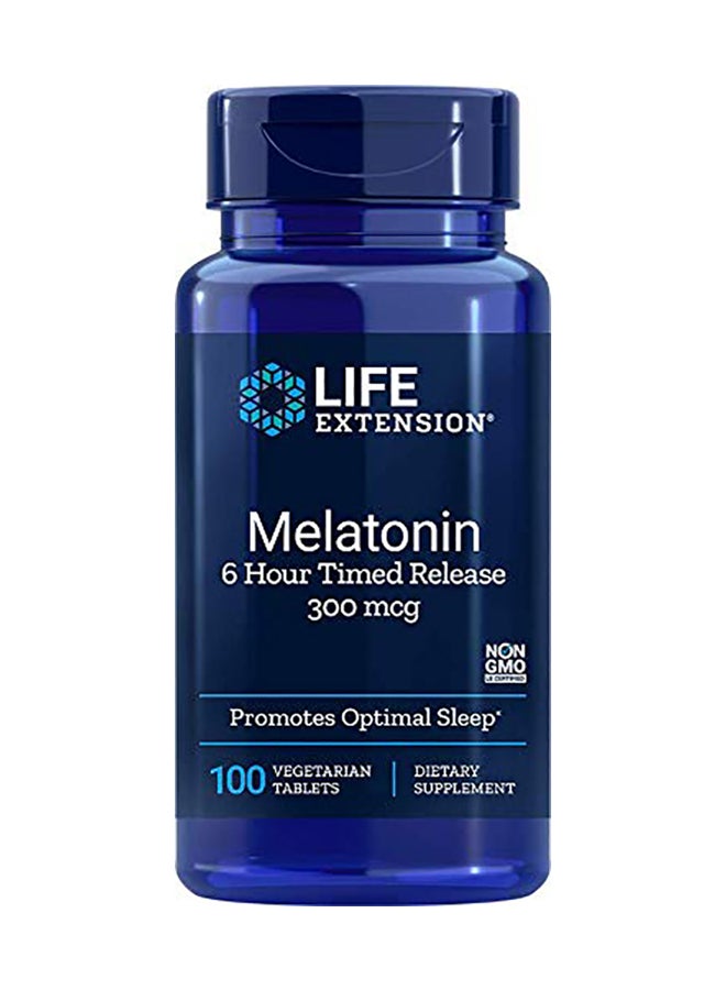 Melatonin 6 Hour Time Released Vegetarian 300 mcg