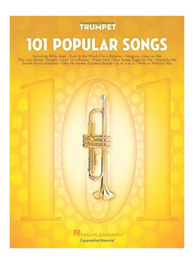 Trumpet 101 Popular Songs Paperback English by Hal Leonard Publishing Corporation - 38542