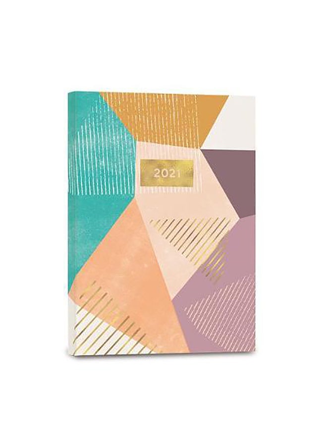 2021 Peach Geometric paperback english - 2020
