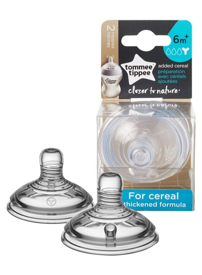 tommee tippee Closer To Nature Bottle Teats, 6+ Months, Pack Of 2 - Clear  - Image 5