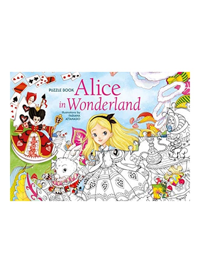Alice In Wonderland Puzzle Book Hardcover English by Fabiana Attanasio - 2020 
