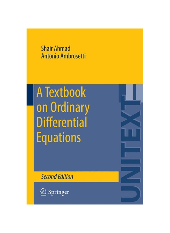 A Textbook On Ordinary Differential Equations paperback english - 2015 