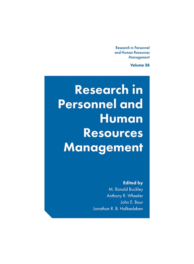 Research In Personnel And Human Resources Management Hardcover English by M. Ronald Buckley - 38545