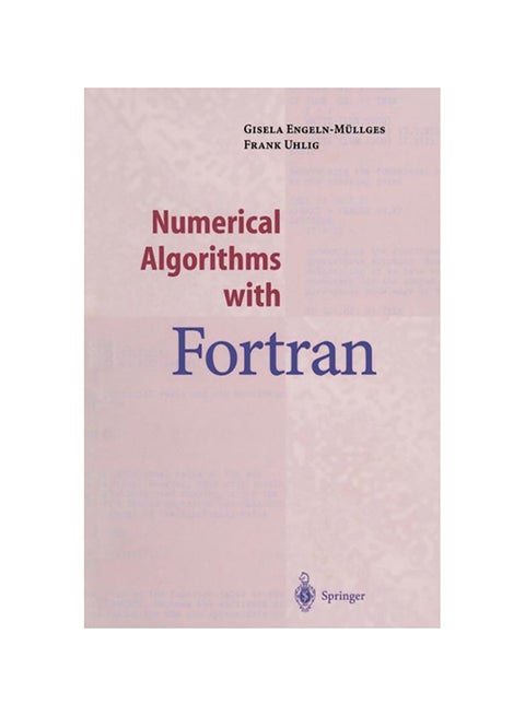 Numerical Algorithms With Fortran Paperback English by Gisela Engeln-Müllges - 2014