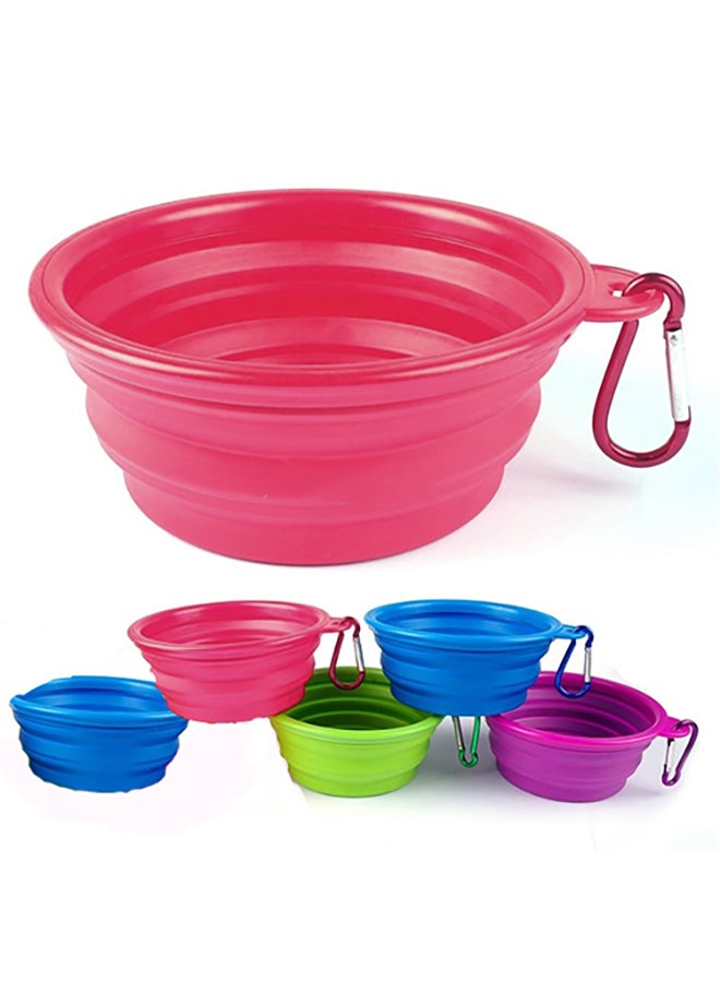 وعاء محمول من السيليكون للحيوانات الأليفة أزرق 14.05x12.7x2.35سم - Image 2