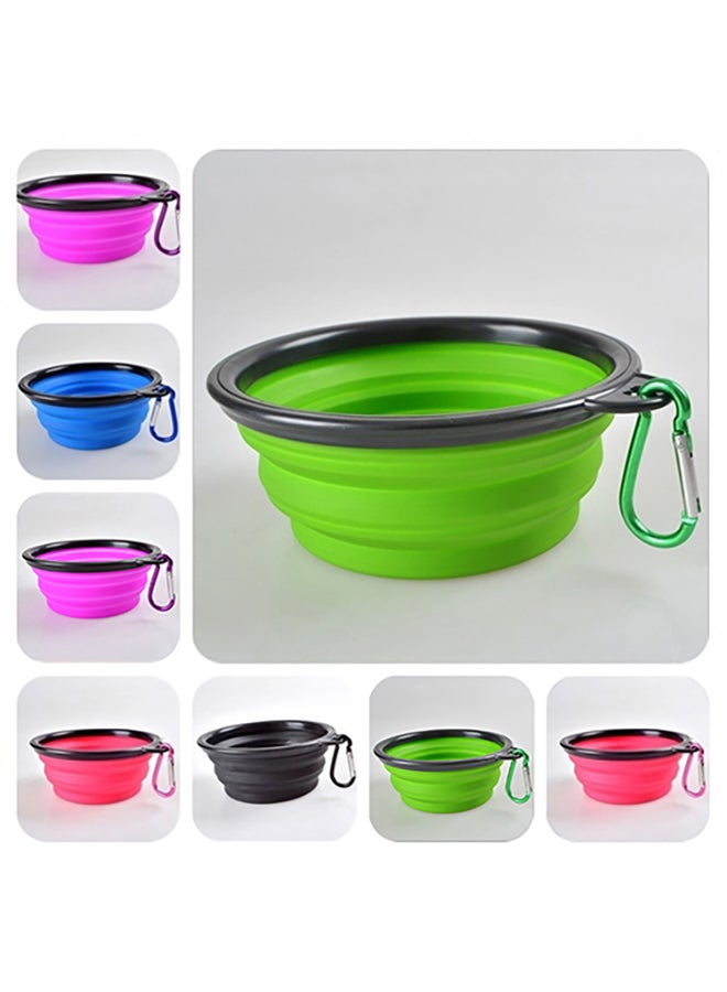 وعاء محمول من السيليكون للحيوانات الأليفة أزرق 14.05x12.7x2.35سم - Image 3