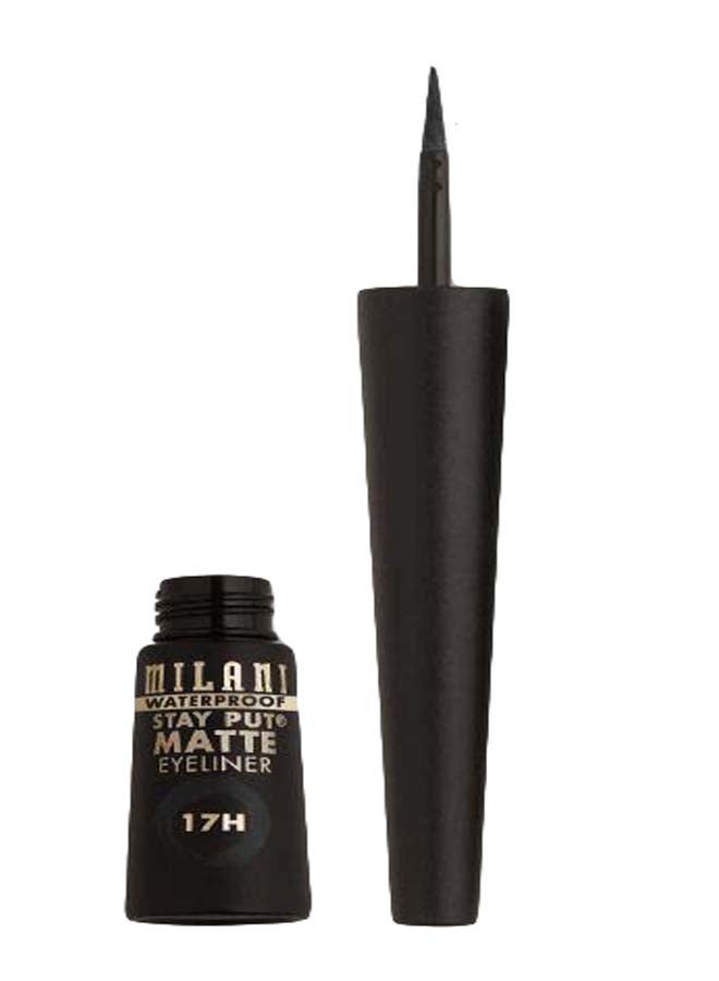 MILANI Stay Put Matte Liquid Eyeliner Waterproof Black - Image 1