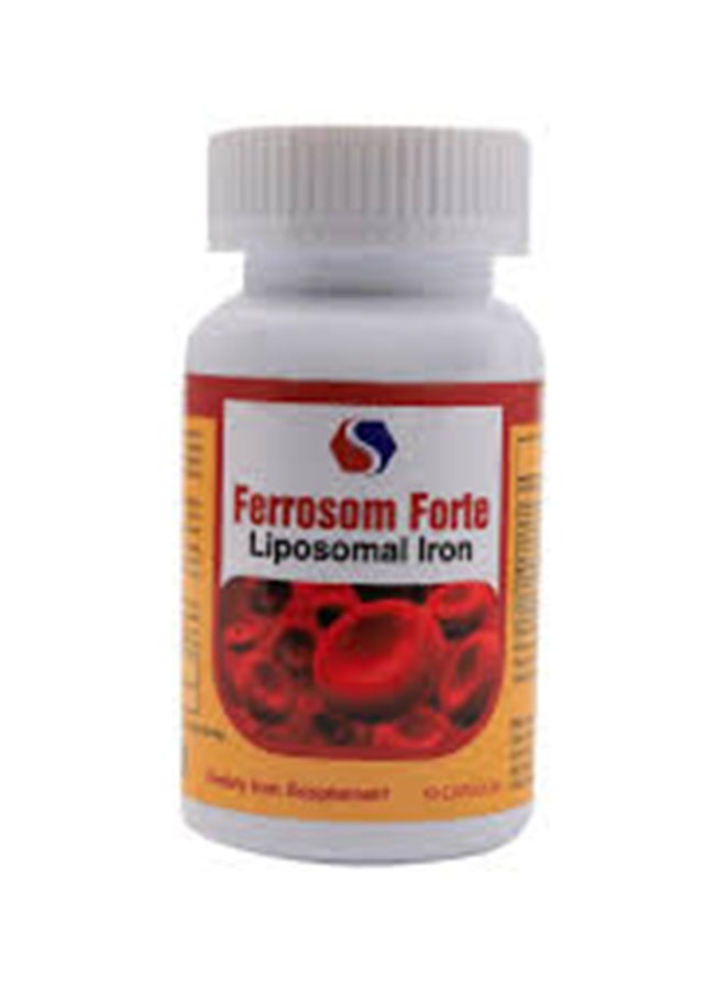 Pack Of 30 Ferrosom Forte Iron Capsule