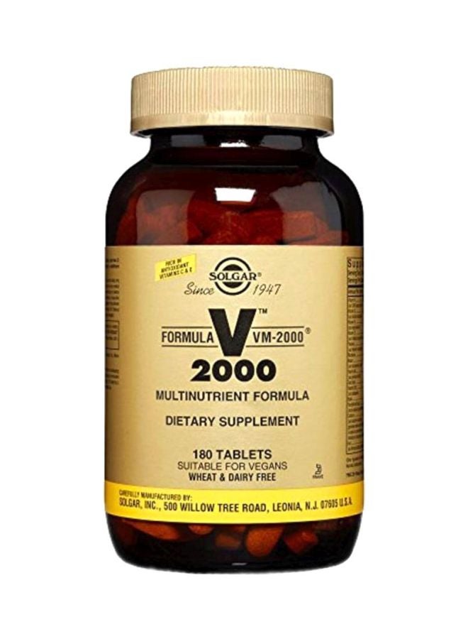 Solgar Formula VM-2000 Dietary Supplement - 180 Tablets - Image 1