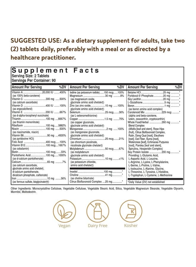 Solgar Formula VM-2000 Dietary Supplement - 180 Tablets - Image 5