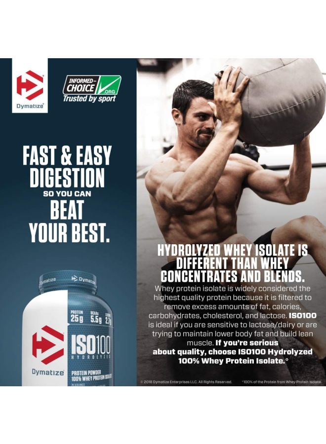 Iso 100 Whey Protein Powder - Gourmet Chocolate
