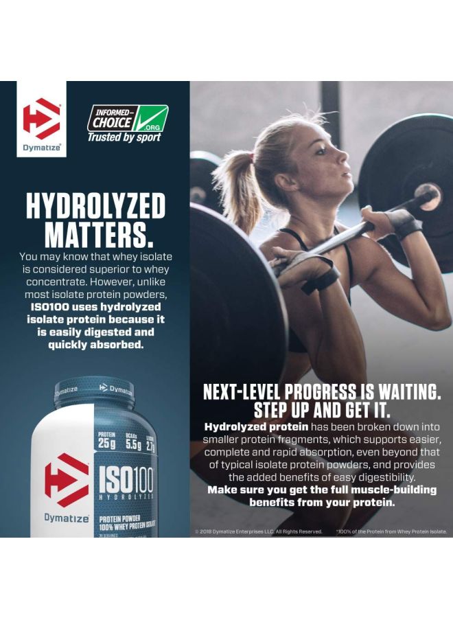 Iso 100 Whey Protein Powder - Gourmet Chocolate
