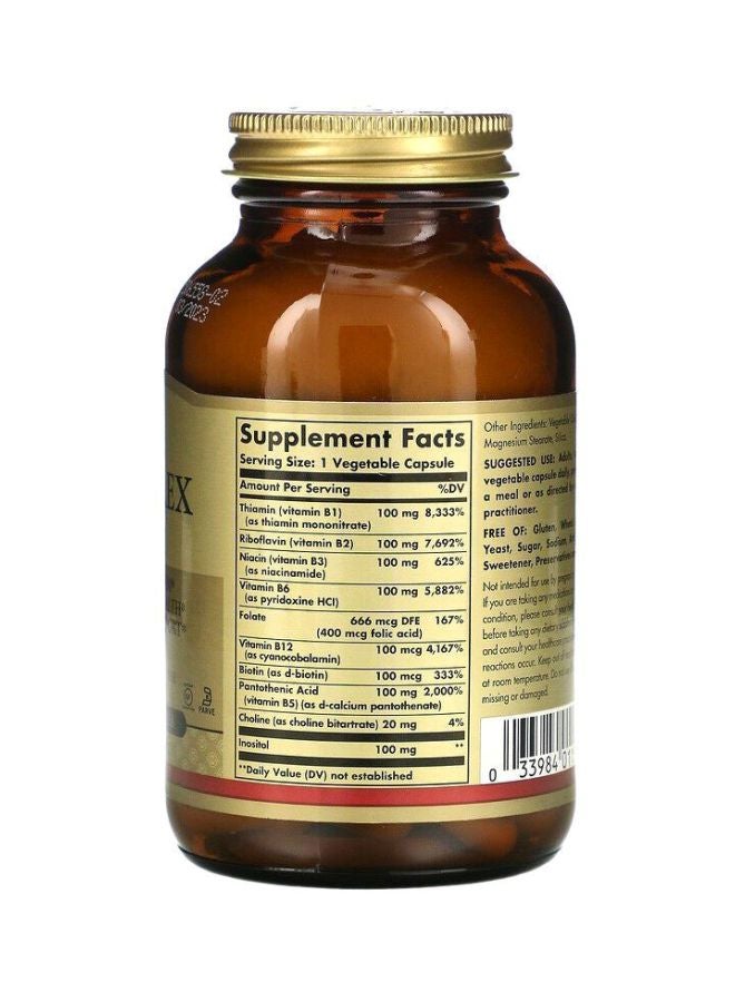 Solgar B-Complex Dietary Supplement - 100 Capsules - Image 2