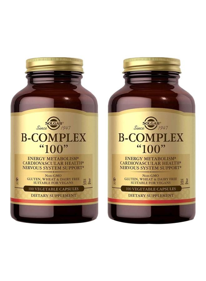 Solgar B-Complex Dietary Supplement - 100 Capsules - Image 1