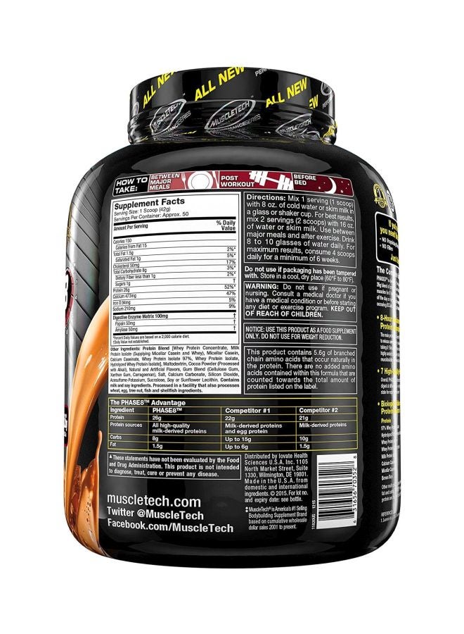MuscleTech Performance Series Phase 8 Protein Powder - Milk Chocolate - Image 2