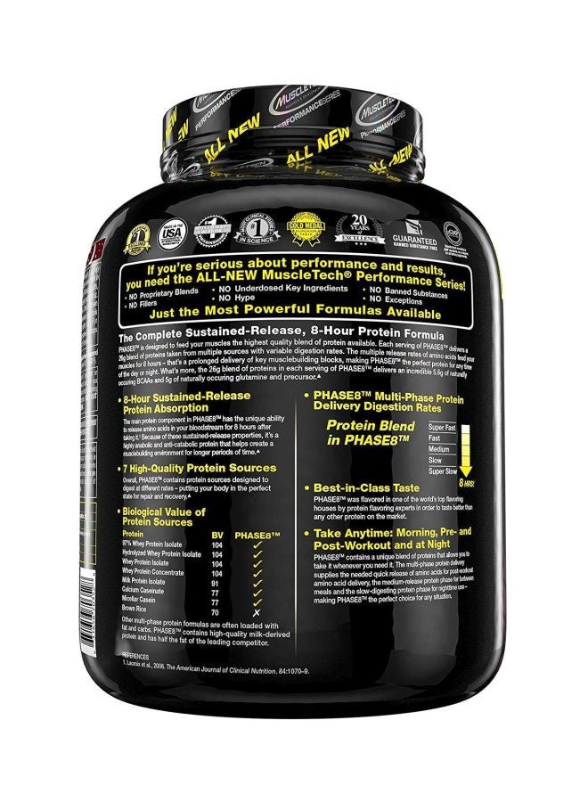 MuscleTech Performance Series Phase 8 Protein Powder - Milk Chocolate - Image 3