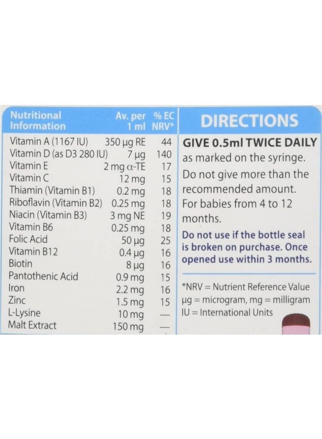 Vitabiotics - Wellbaby Multi-Vitamin Drops 30 ml - Image 1