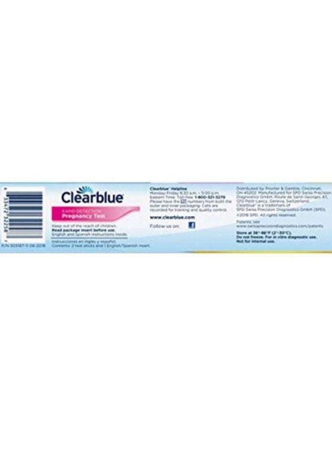 Clearblue - Pack Of 2 Rapid Detection Pregnancy Test - Image 1