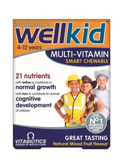 Vitabiotics Wellkid Smart Chewable Multi-Vitamin 30 Tablets  - Image 1
