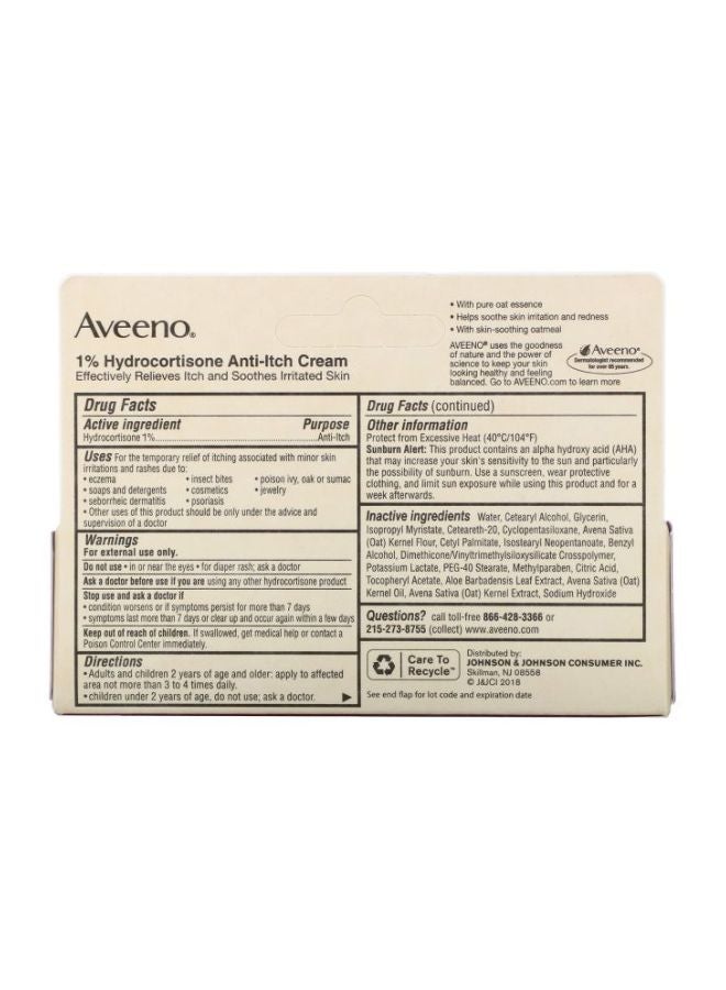 Aveeno - Active Naturals 1% Hydrocortisone Anti-Itch Cream - Image 1