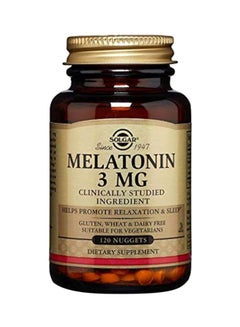 Melatonin 3mg Dietary Supplement - 120 Nuggets