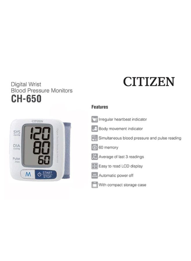 CITIZEN Digital Wrist Blood Pressure Monitor - Image 2