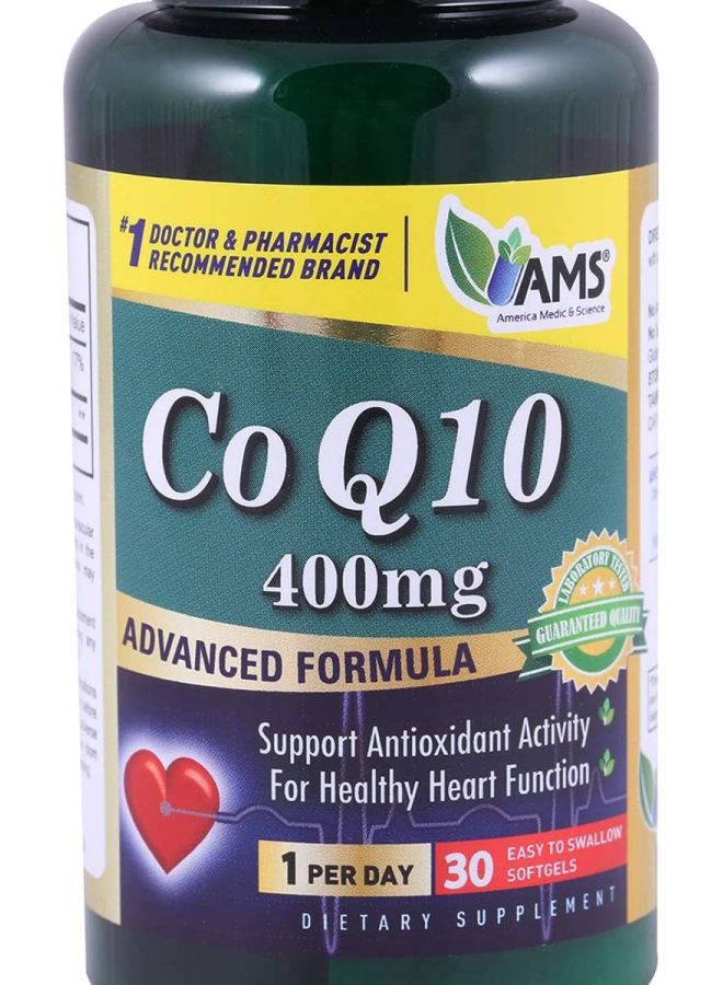 AMS CoQ10 Advanced Formula - 30 Softgels - Image 4
