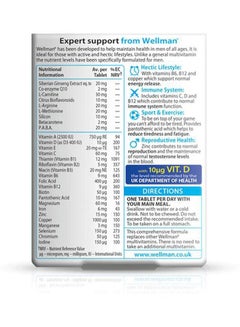 Vitabiotics Wellman Multivitamin 30 Tablets  - Image 2