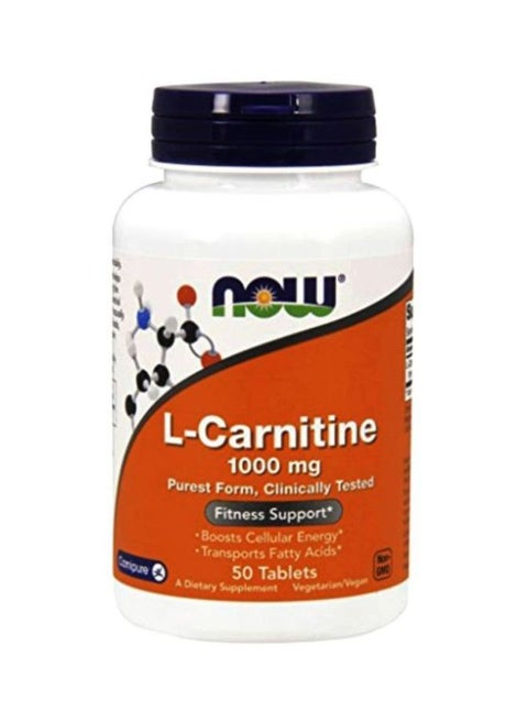 L-Carnitine 1000mg Dietary Supplement - 50 Tablets