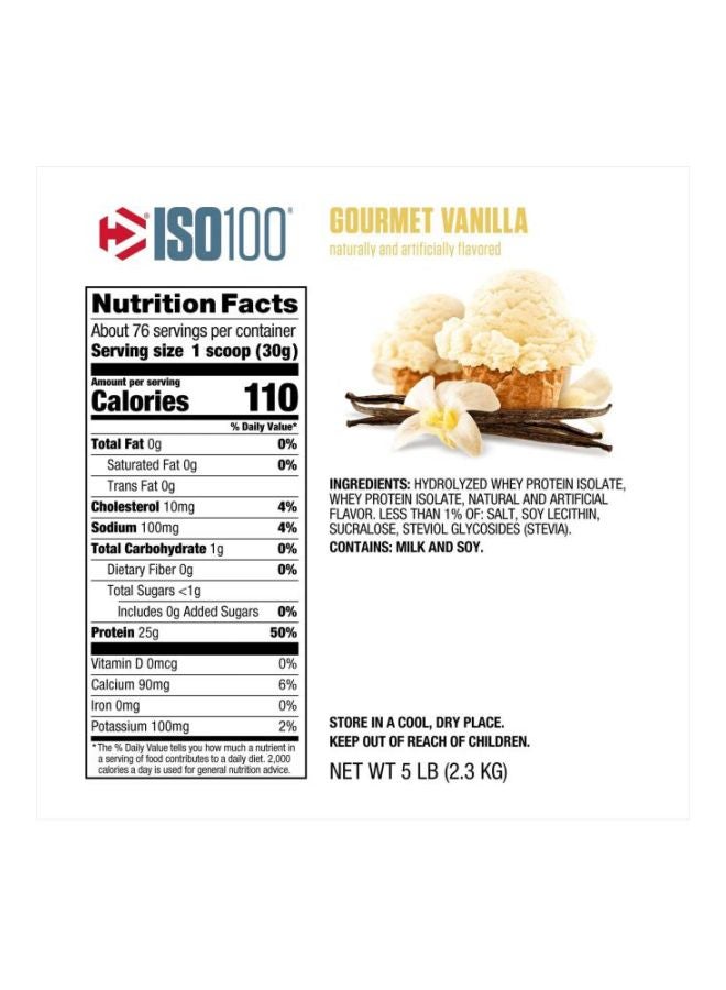 ديماتيز مسحوق البروتين المحلل ISO 100 - الفراولة، 5 رطل، 76 وجبة - Image 3