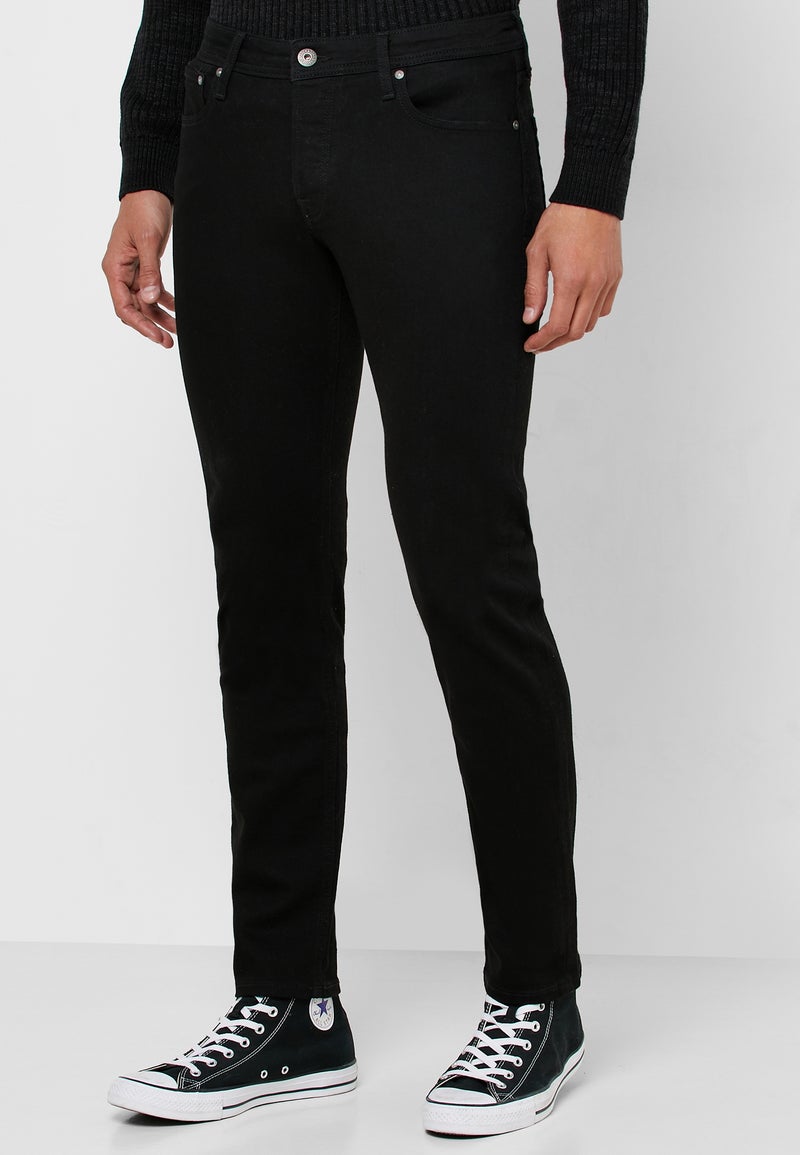 JACK & JONES Glenn Slim Fit Jeans Black  - Image 1