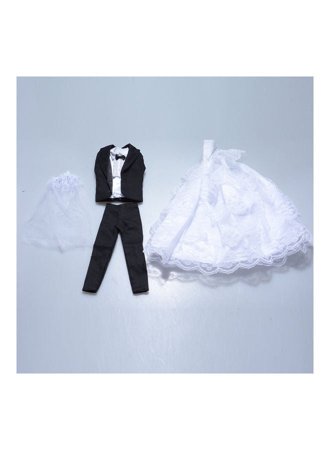 Five Layer Lace Wedding Dress And Suit 11.5inch - Image 5
