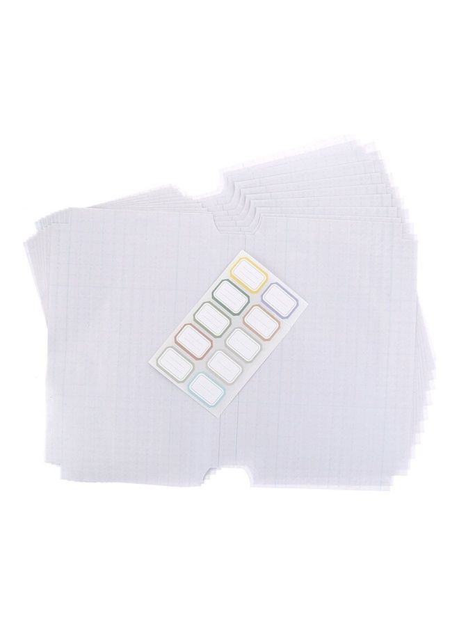 Generic - 10-Piece Precut Plastic Book Cover Transparent - Image 1