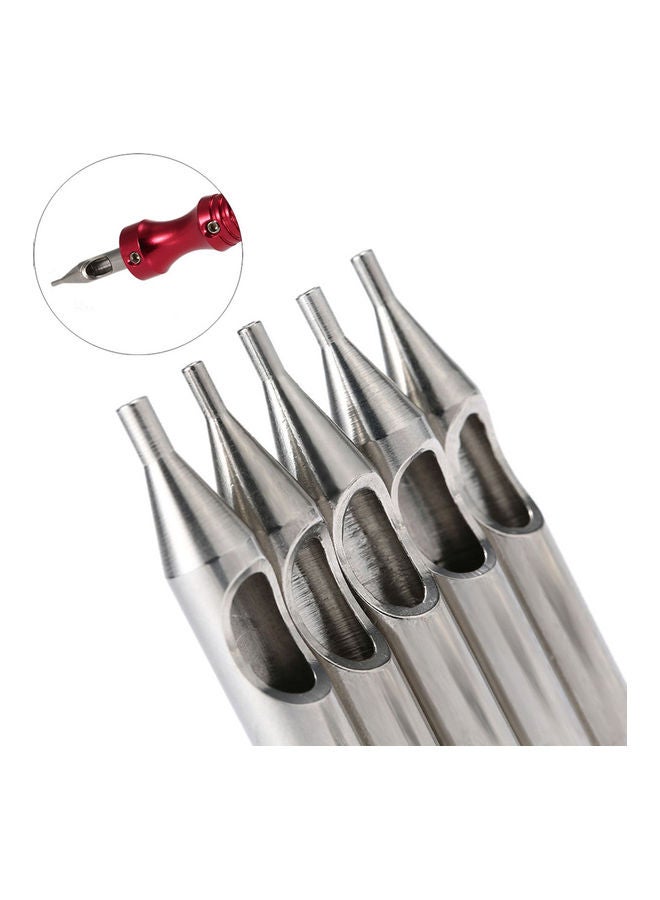 22-Piece Stainless Steel Tattoo Nozzle Tip Set Silver - Image 4