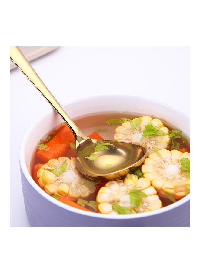 Stainless Steel Soup Spoon blue  - Image 2