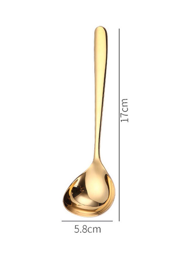 Stainless Steel Soup Spoon gold  - Image 1