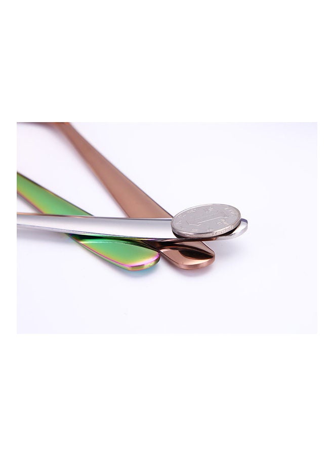Stainless Steel Soup Spoon blue  - Image 3