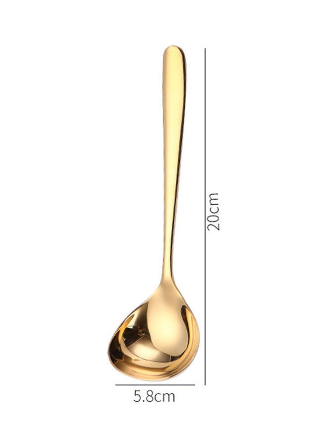 Stainless Steel Soup Spoon blue  - Image 4
