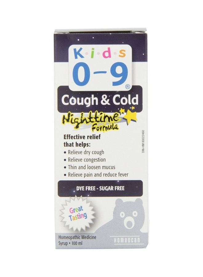 Kids 0-9 Cough & Cold Night Time Formula Syrup 100 mL