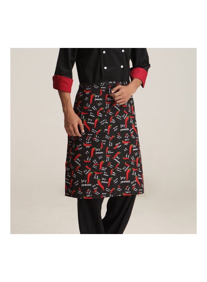 Women Kitchen Antifouling Chef Apron for Hotel Restaurant Cooking black One Size - Image 1