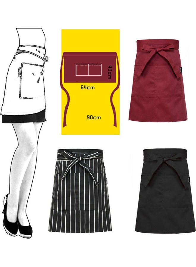 Generic - Kitchen Antifouling Chef Apron black 68x68cm - Image 1