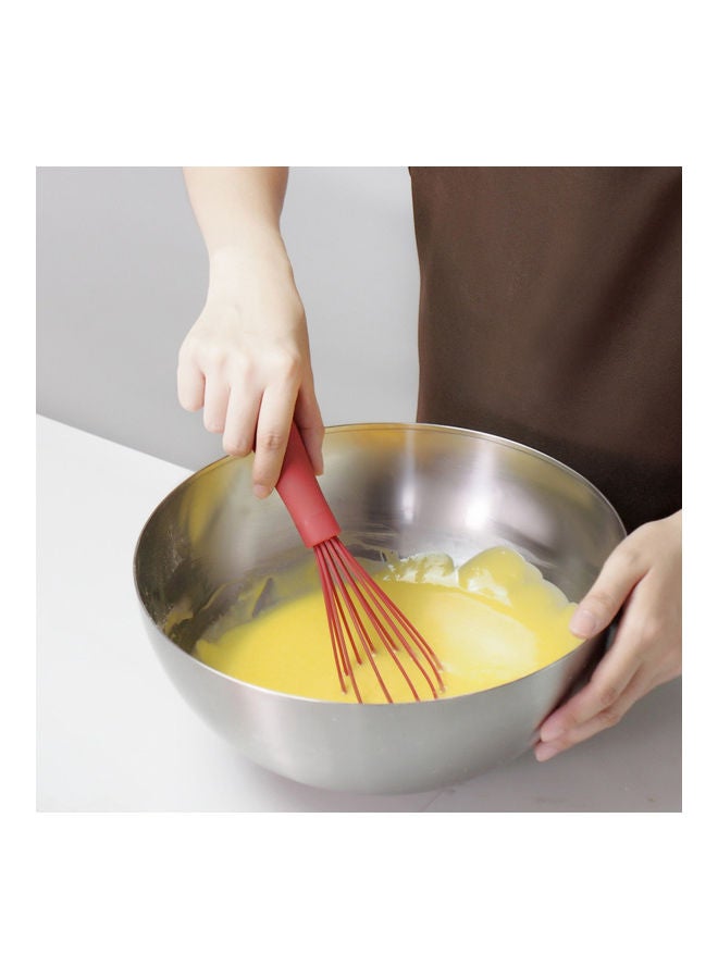 Heat-resistant Nonstick Spatula Red/Silver - Image 2