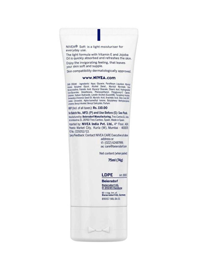 Nivea Refreshingly Soft Moisturizing Cream 75ml - Image 2