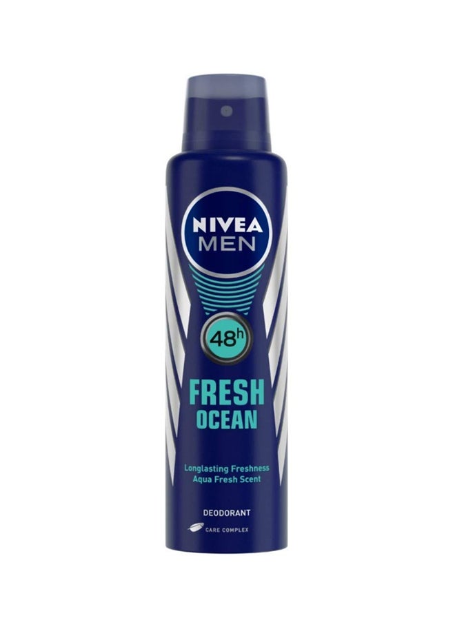 Nivea Fresh Ocean Deodorant Spray Blue/Silver 150ml - Image 1