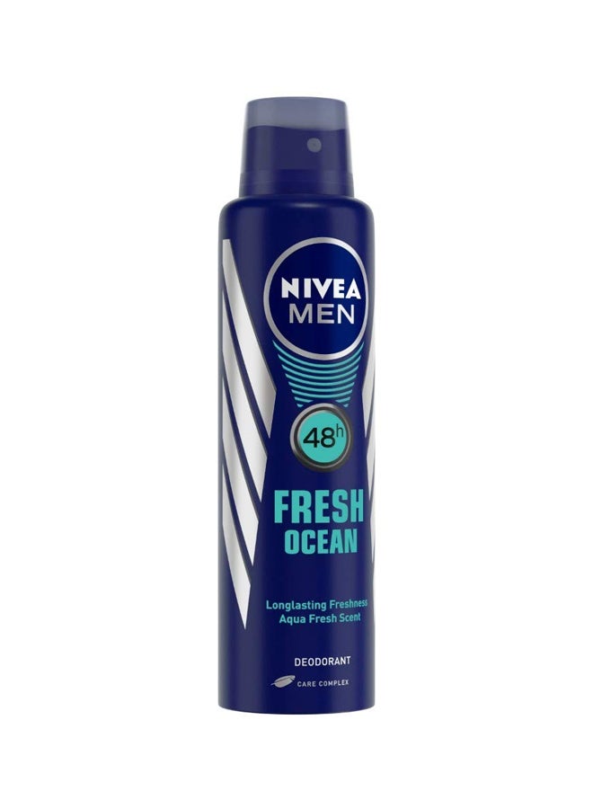 Nivea Fresh Ocean Deodorant Spray Blue/Silver 150ml - Image 4