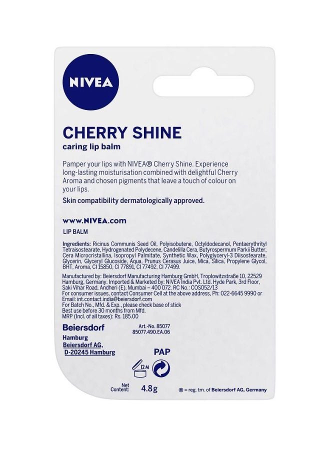 Nivea Cherry Lip Care Red 4.8grams - Image 5